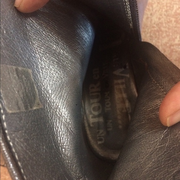 Un tour en ville brown leather  wedge booties 7 - Picture 8 of 8